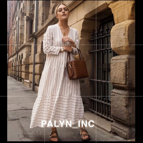 ❤️❤️ZARA STRIPED PRINT TUNIC DRESS ROOMY RUFFLE - Picture 7 of 8